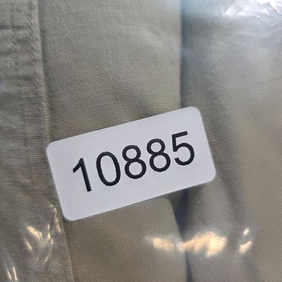 Mens Roundtree & Yorke Beige Cargo Pants Linen Blend Drawstring Elastic 40X32 - Picture 8 of 8